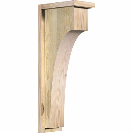 Huntington Rough Sawn Corbel W/Backplate, Douglas Fir, 6W X 10D X 26H